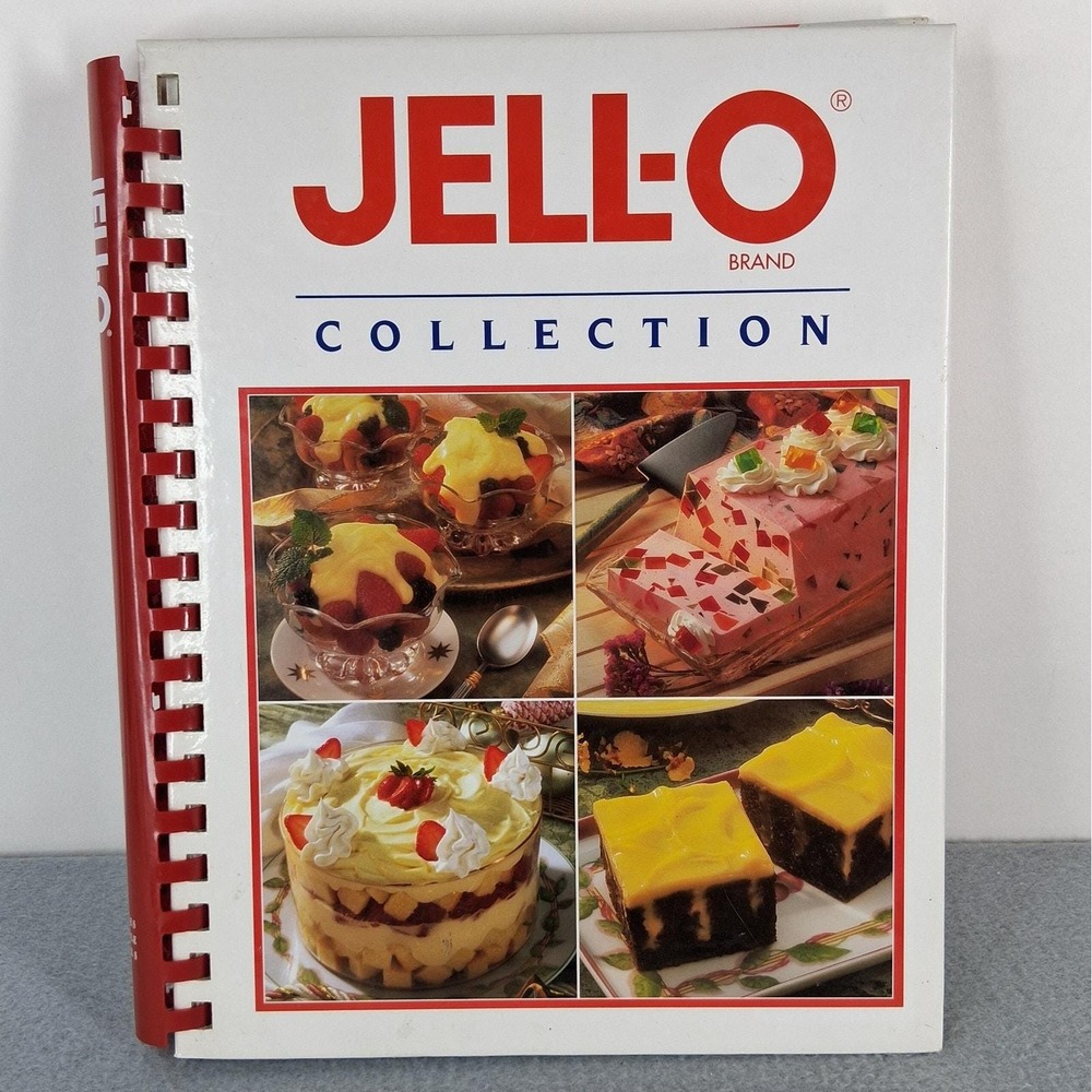 Jell-o Brand Collection Recipes Cookbook Hard Cover Comb Bound 2005